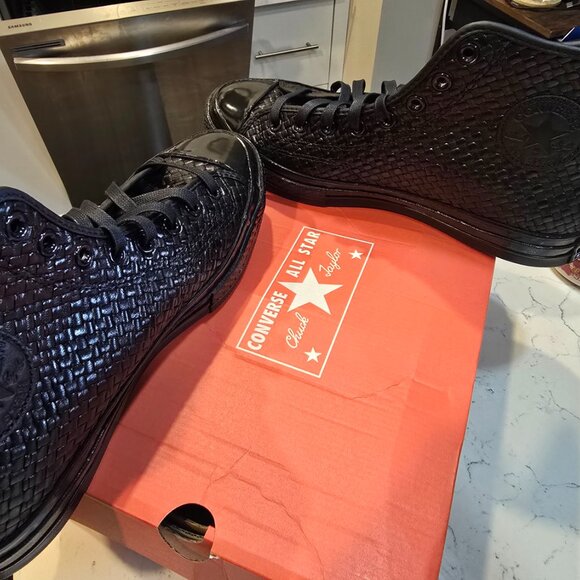 CONVERSE Chuck 70 Woven Leather A14450C 2025 RARE Black Men's High Top Size 10 - Picture 8 of 16